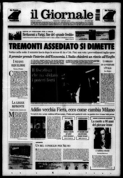 Il giornale : quotidiano del mattino